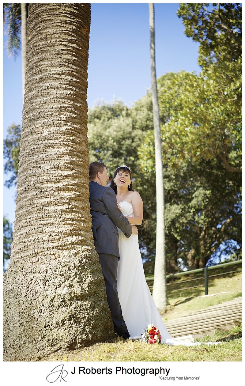 Laughing bride - sydney wedding photography 